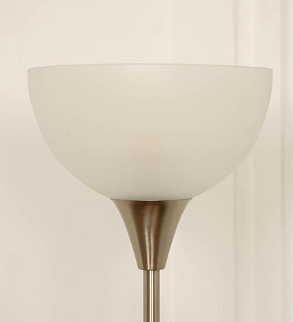 Satin Nickel Uplighter Floor Lamp