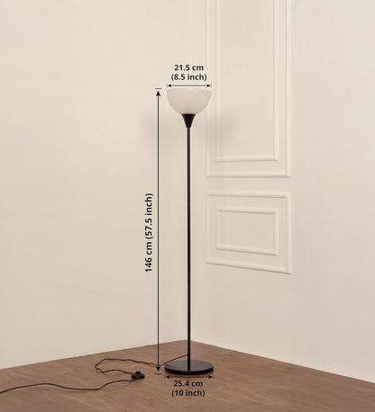 Black Uplighter Floor Lamp