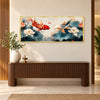 Koi Fish Panorama Wall Painting | Canvas Wall Art for Living Room, Bedroom & Office