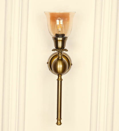 Ball Wall Lamp with Golden Luster Cup Glass