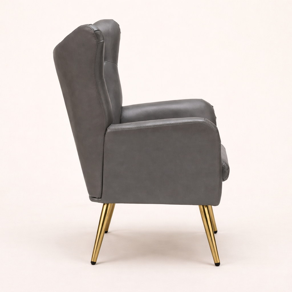 Hedley Arm Chair Grey | Classic Armchair Grey