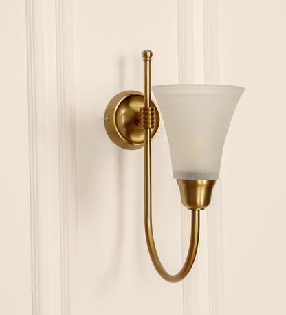 Hockey Wall Lamp with Frosted Hammered Glass