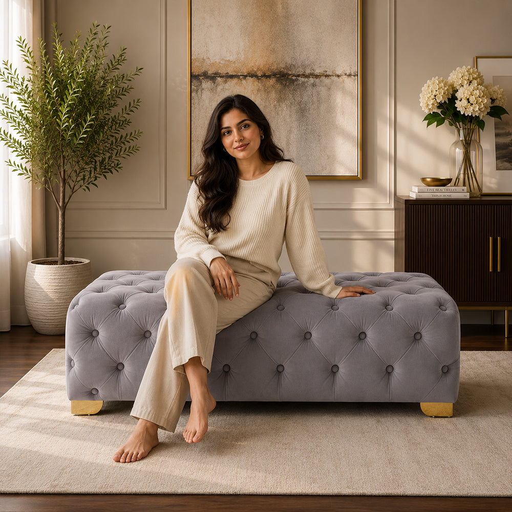 Sepia Homes velora bench|Grey