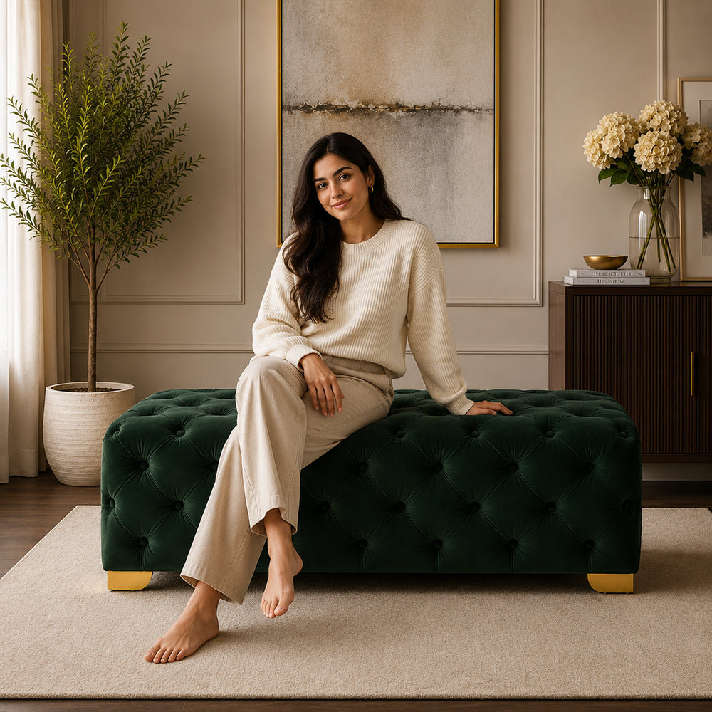 Sepia Homes velora bench|Green