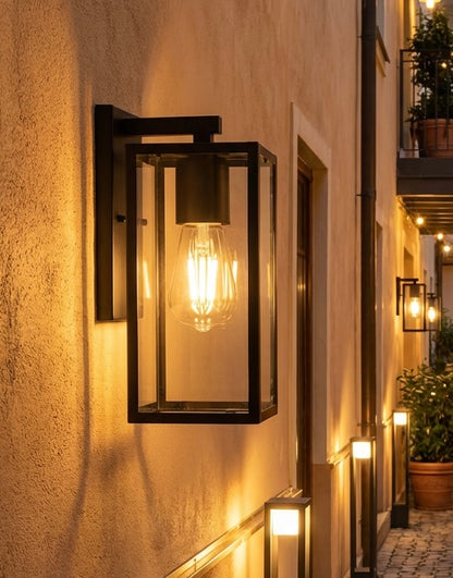 Black Waterproof Aluminium Wall Light