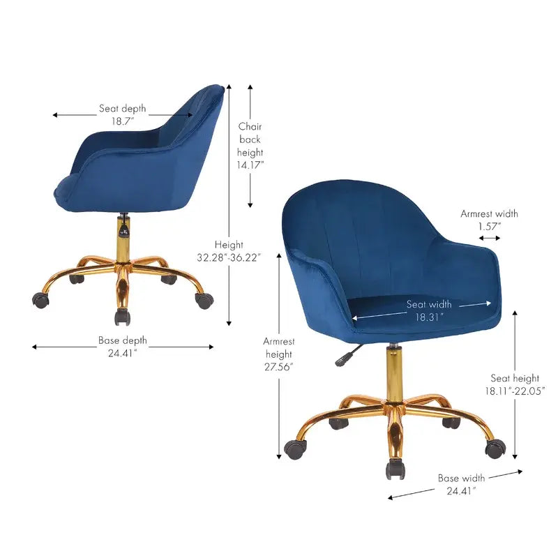 Aurora Task Chair - Blue