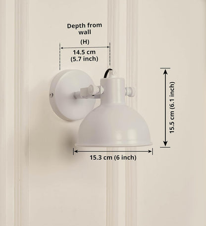 Adjustable Focus Reading Wall Light Matt White