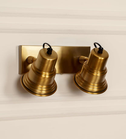 Adjustable Spotlight Wall Lamp Antique Brass