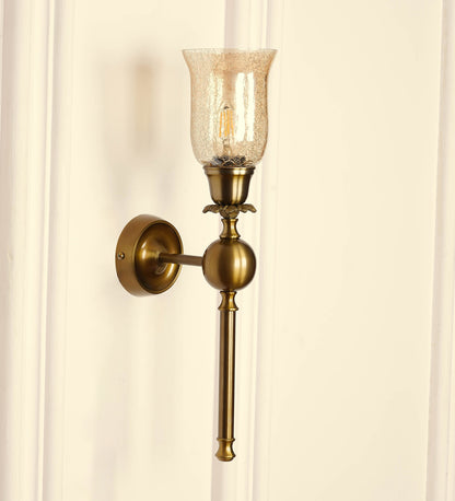 Ball Wall Lamp with Crackled Glass