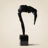Midnight Arch Abstract Black Aluminum Sculpture – Modern Tabletop Art Décor Accent