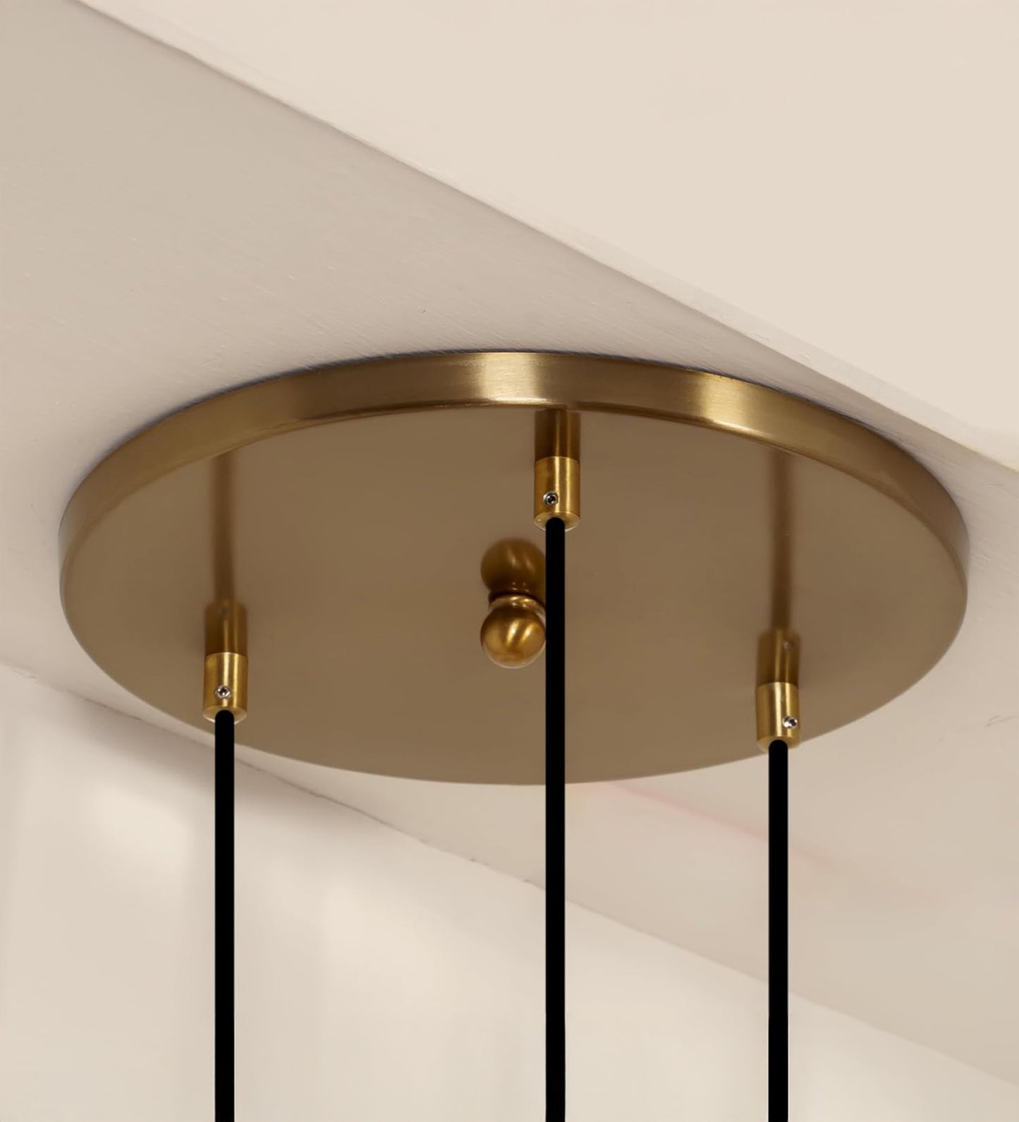 Triple Globe Pendant with Frosted White Glass