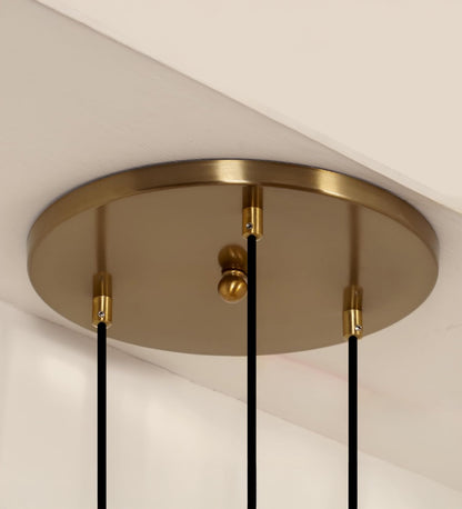 Triple Globe Pendant with Frosted White Glass