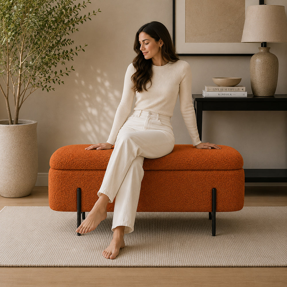 Sepia Homes vera bench|Rust