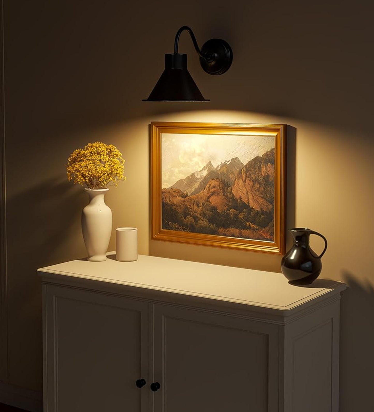 Vintage Industrial Wall Lamp Black