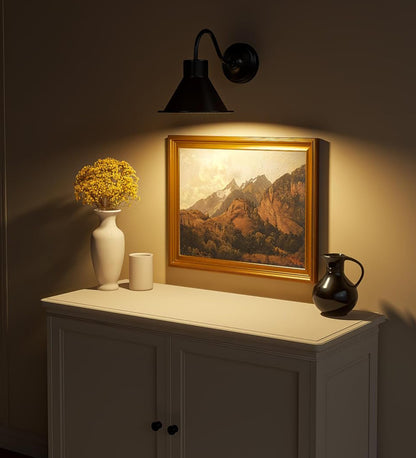 Vintage Industrial Wall Lamp Black