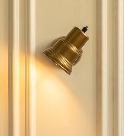 Adjustable Focus Reading Wall Light Antique Brass