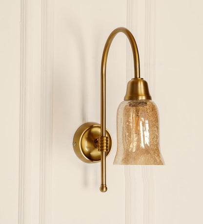 Hockey Wall Lamp with Crackled Glass
