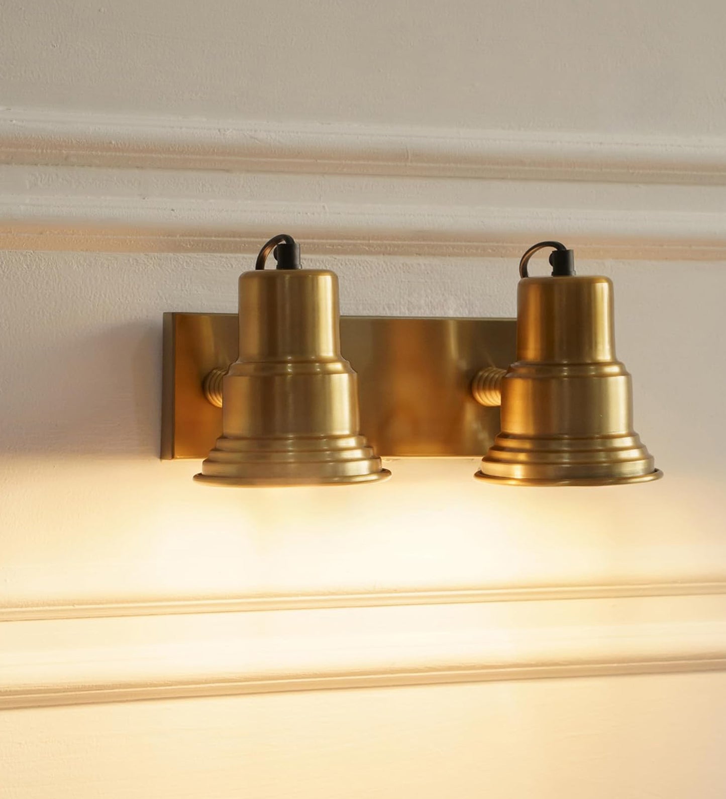 Adjustable Spotlight Wall Lamp Antique Brass