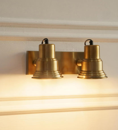 Adjustable Spotlight Wall Lamp Antique Brass