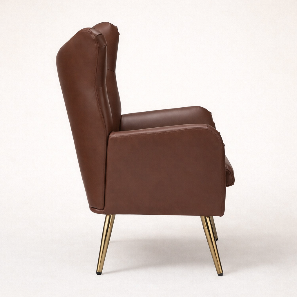 Hedley Arm Chair Brown | Classic Armchair Brown