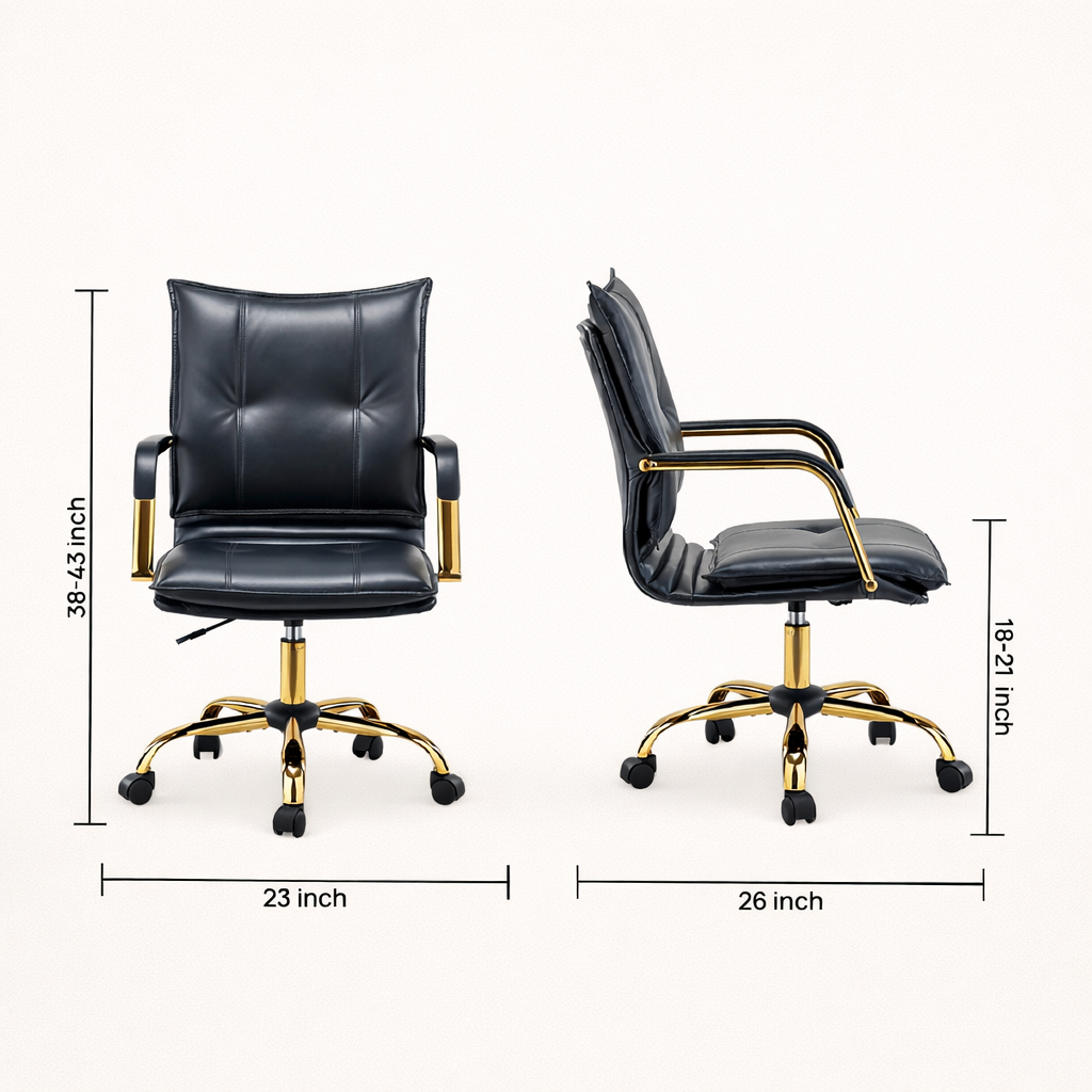 Marlon Task Chair Black | Executive Office Chair Black