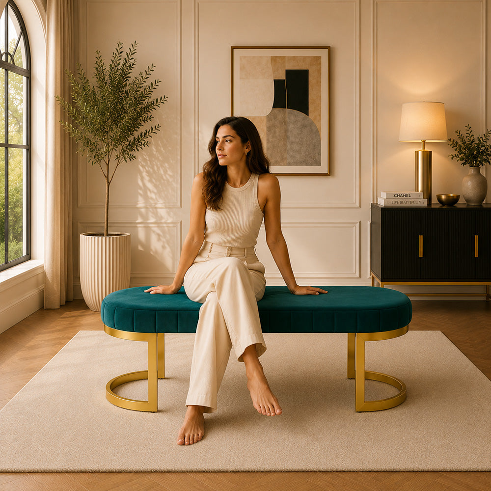 Sepia Homes Bella bench|Teal