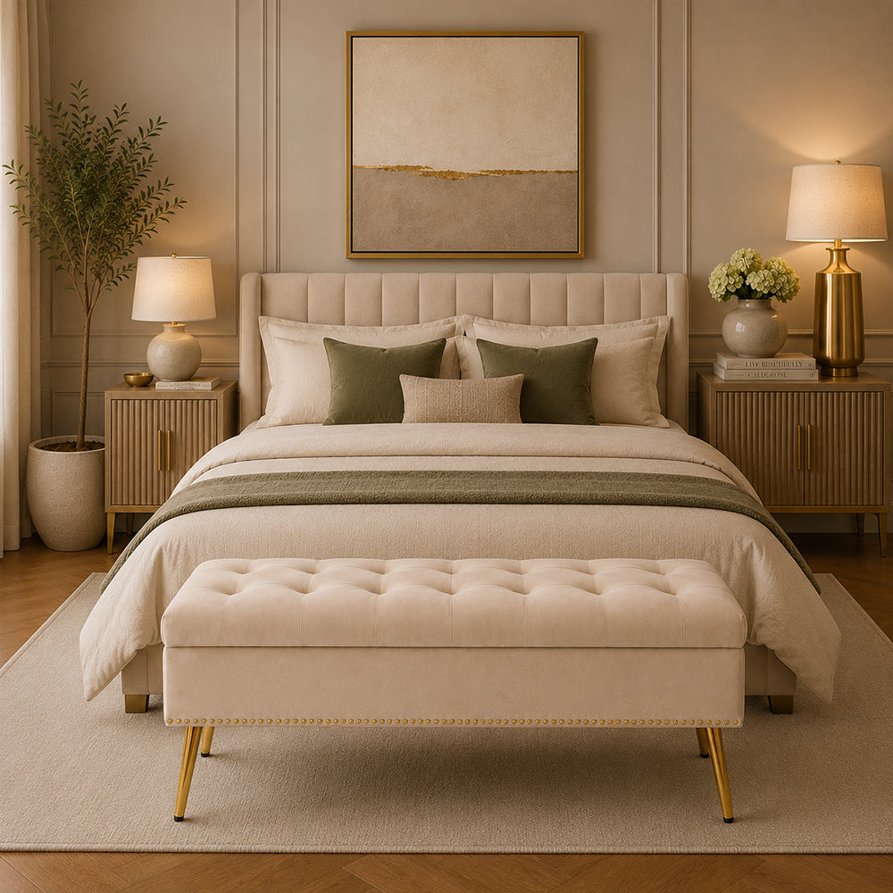 Sepia Homes Cove bench|Beige