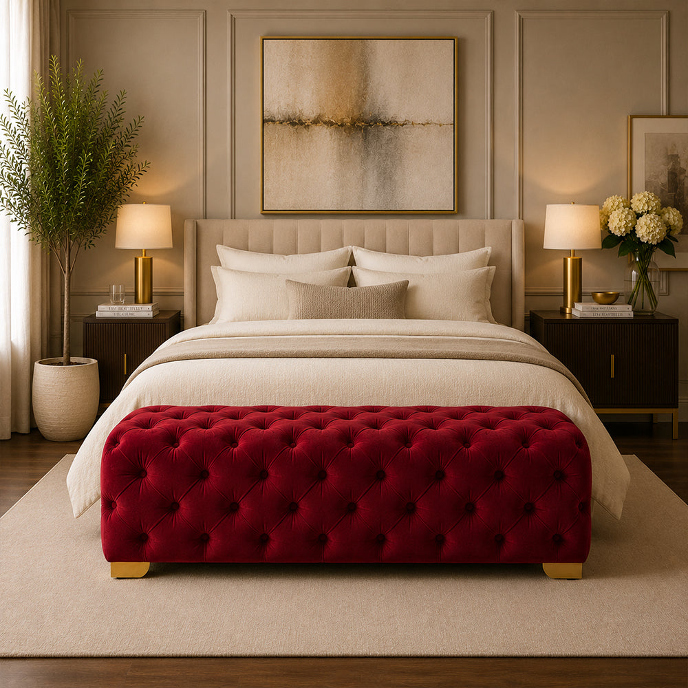Sepia Homes velora bench|Red