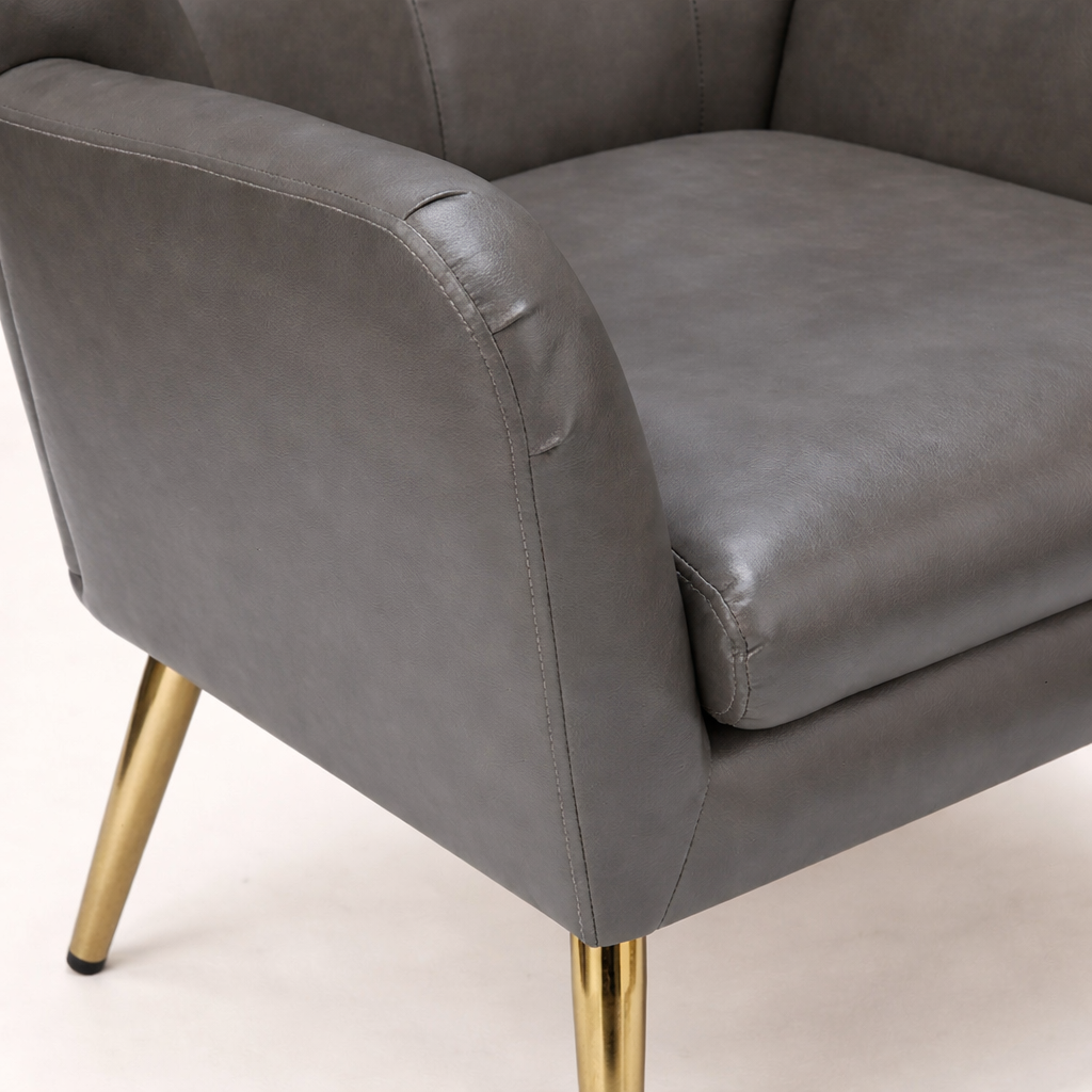 Hedley Arm Chair Grey | Classic Armchair Grey
