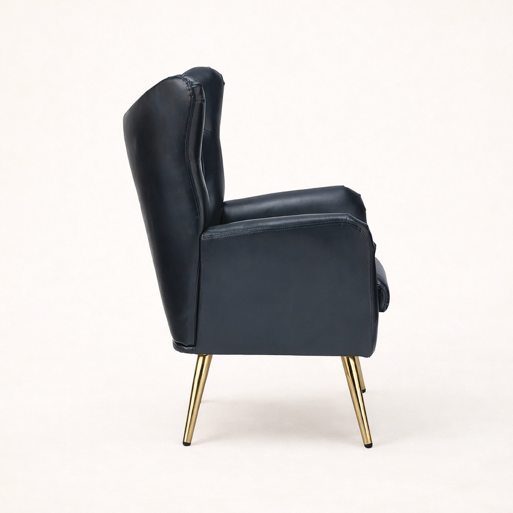 Hedley Arm Chair Black | Classic Armchair Black