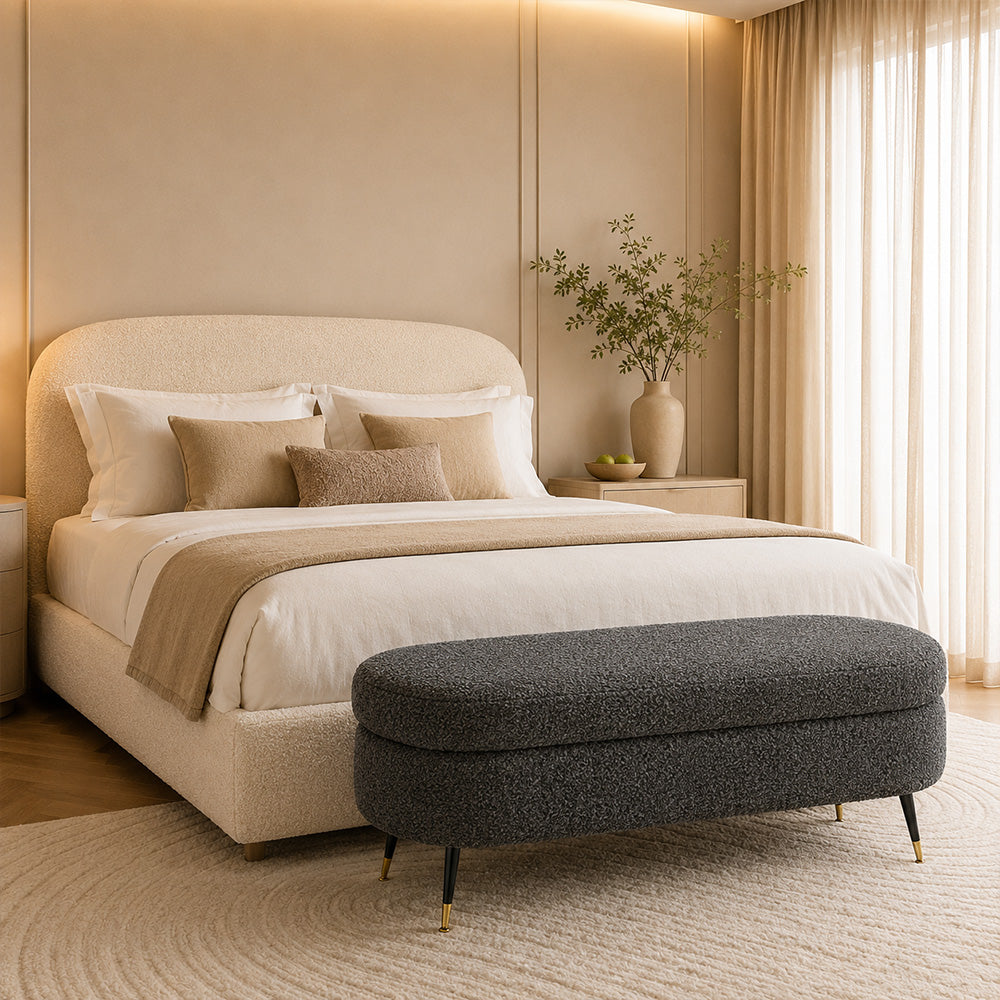 Sepia Homes Hilbert bench|Grey