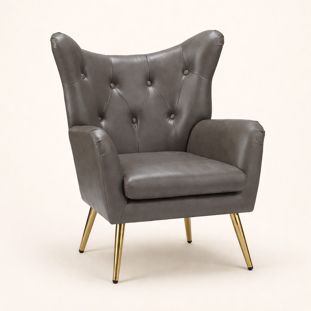 Hedley Arm Chair Grey | Classic Armchair Grey