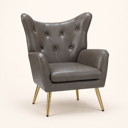 Hedley Arm Chair Grey | Classic Armchair Grey