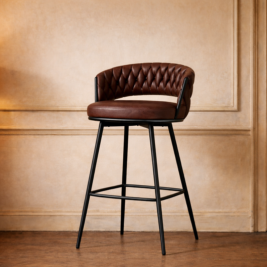 Presley Bar Stool - Dark Brown