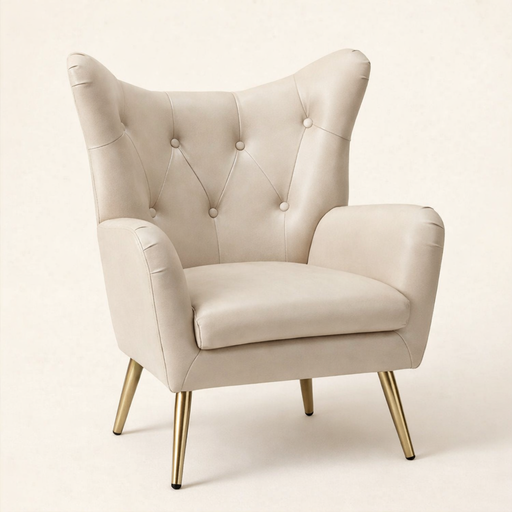 Hedley Arm Chair Beige | Classic Armchair Beige