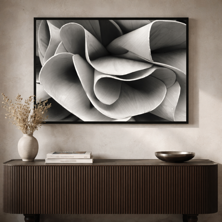 Ivory Flow – Neutral Minimalist Textured Canvas Wall Art 48x24