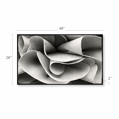 Ivory Flow – Neutral Minimalist Textured Canvas Wall Art 48x24