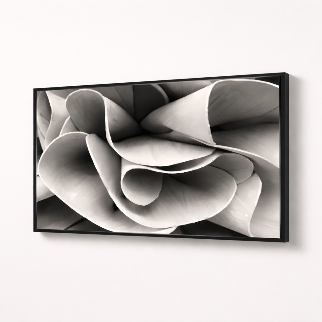 Ivory Flow – Neutral Minimalist Textured Canvas Wall Art 48x24