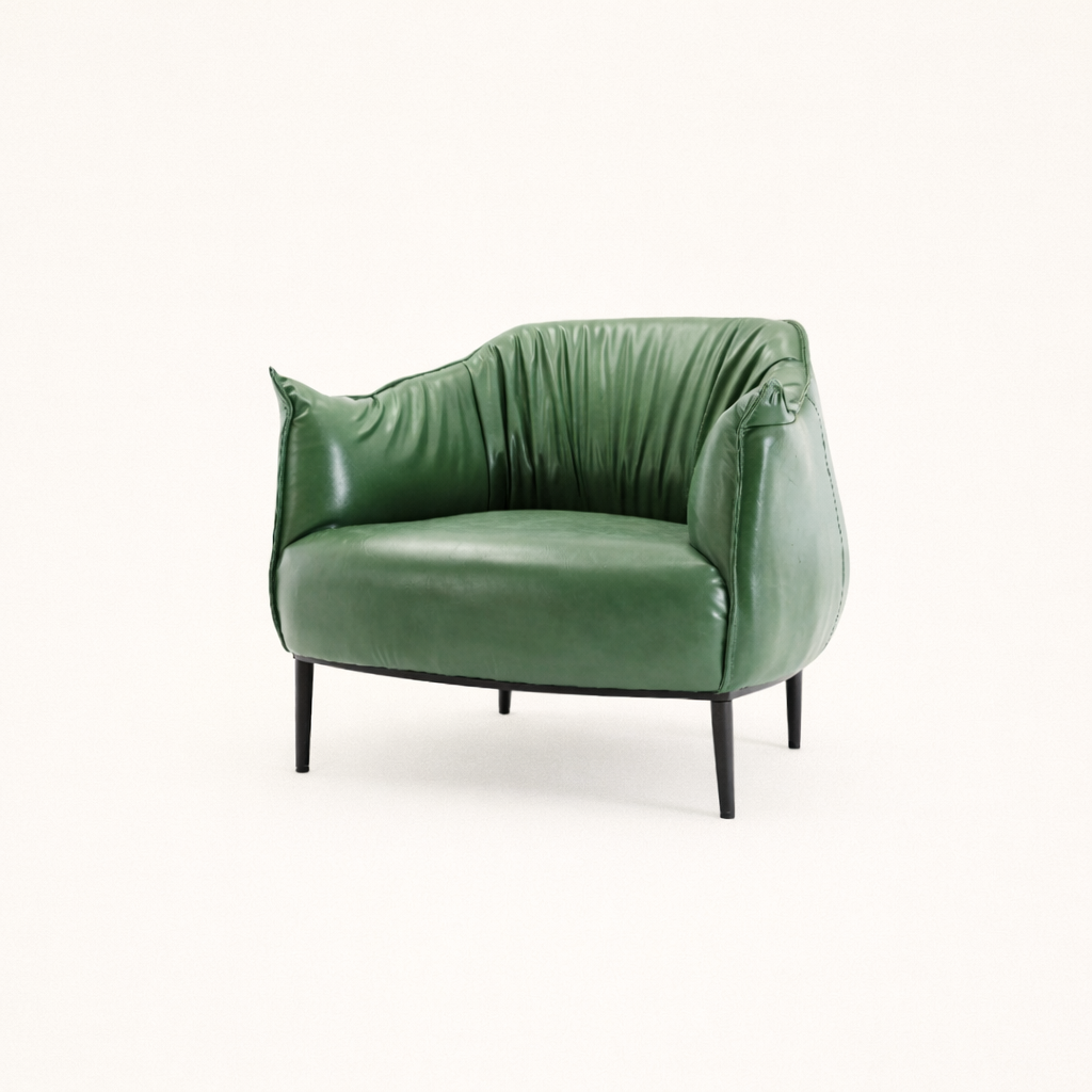 Almeda Accent Chair Green | Modern Lounge Chair Olive Green