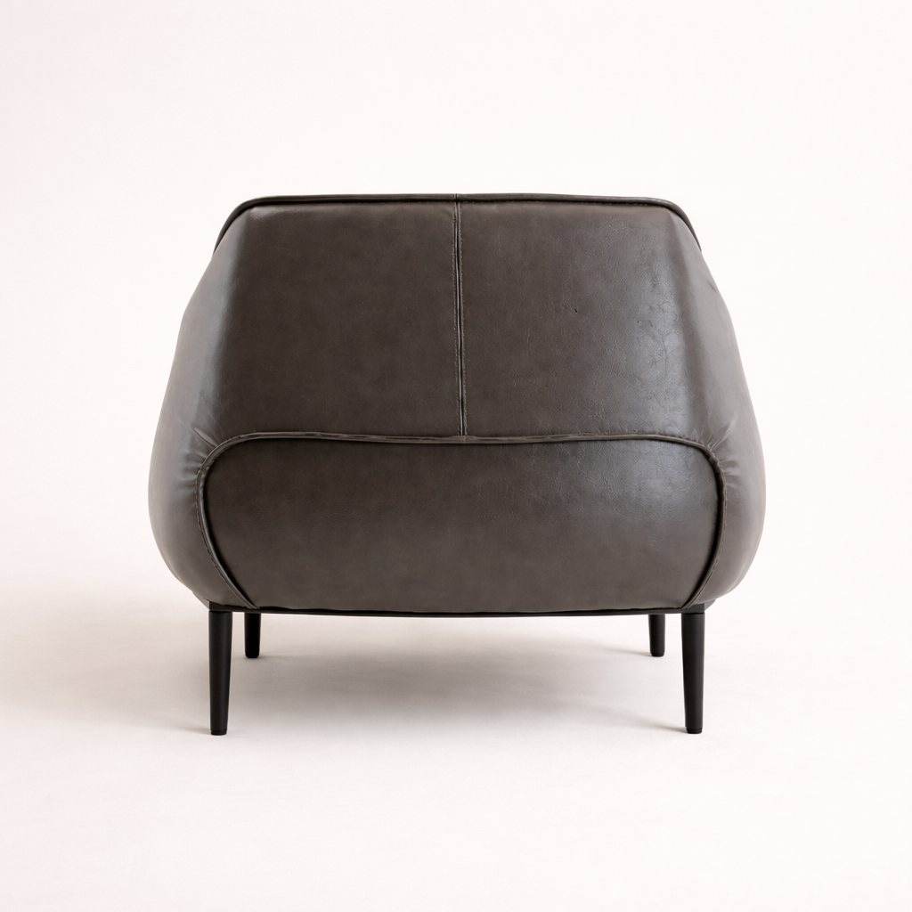 Almeda Accent Chair Grey | Modern Lounge Chair Cement Grey