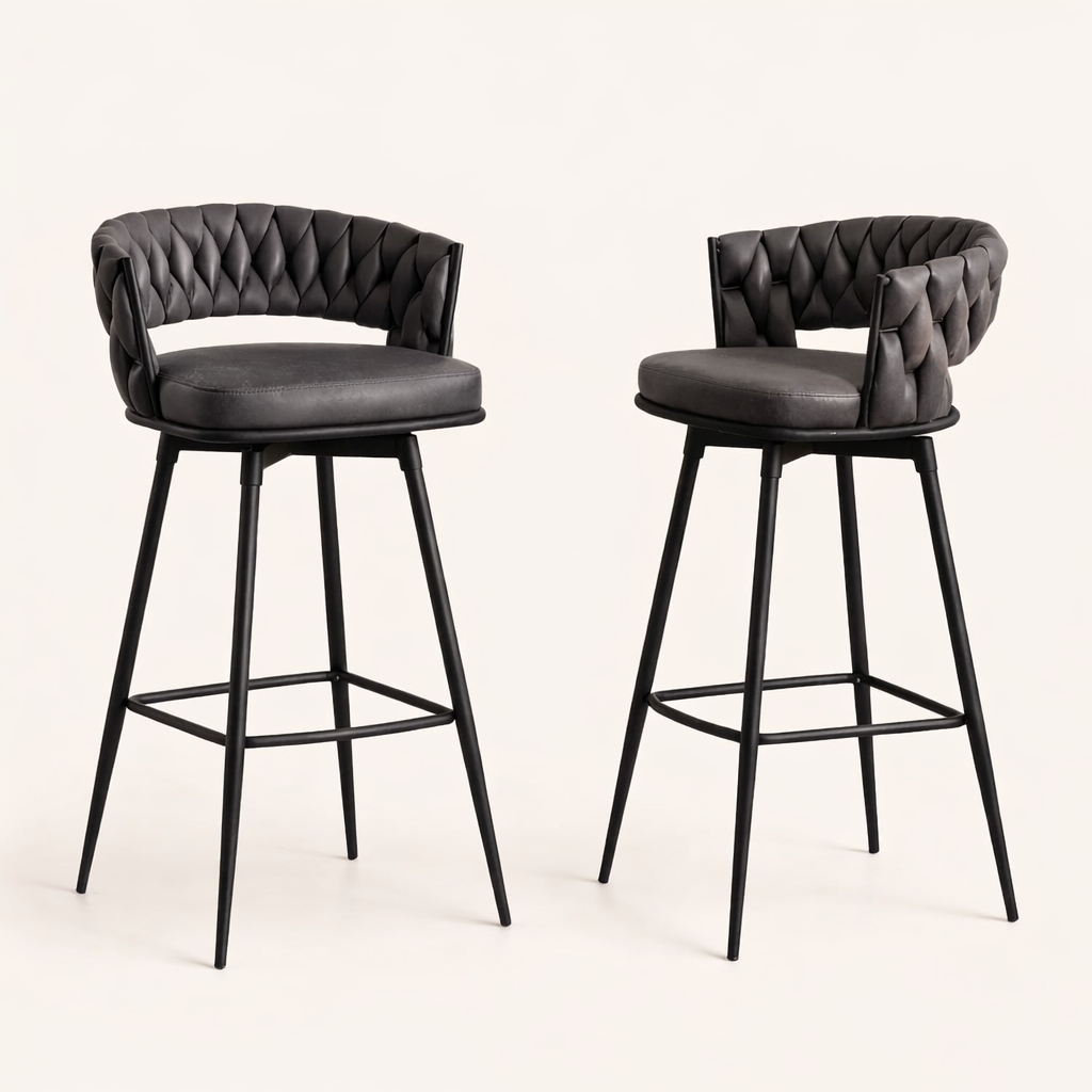 Presley Bar Stool - Charcoal Grey