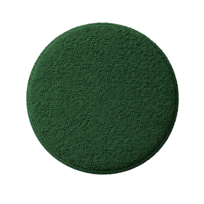 Premium Bouclé Green Ottoman - Gold Legs