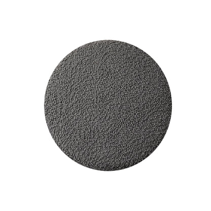 Premium Bouclé Grey Ottoman - Gold Legs