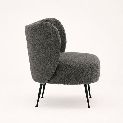 Collin Accent Chair Grey | Wooden Frame Accent Chair Grey