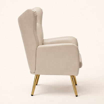 Hedley Arm Chair Beige | Classic Armchair Beige