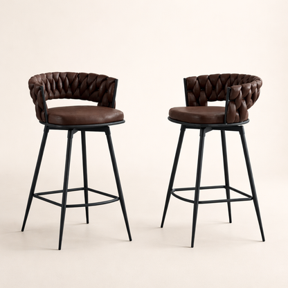 Presley Bar Stool - Dark Brown