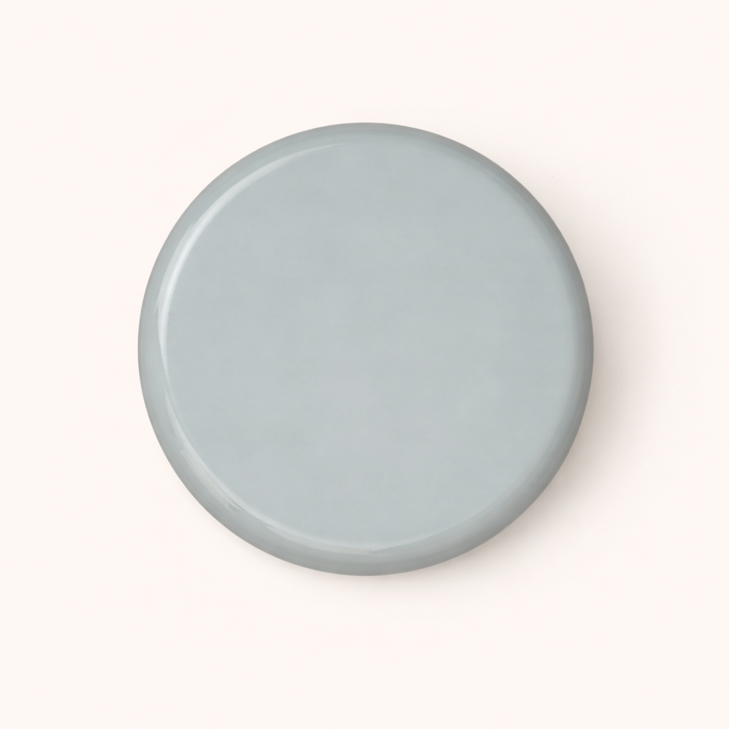 Luna Sage Mist Gloss Iron Pedestal Side Table