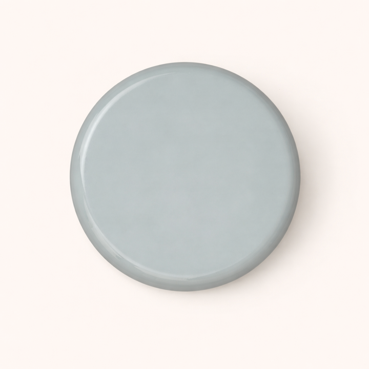 Luna Sage Mist Gloss Iron Pedestal Side Table