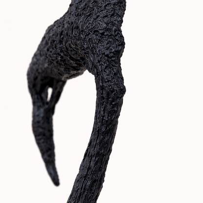 Midnight Arch Abstract Black Aluminum Sculpture – Modern Tabletop Art Décor Accent