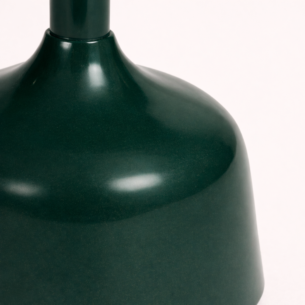 Verde Axis Modern Iron Pedestal Accent Table – Round Sculptural Side Table